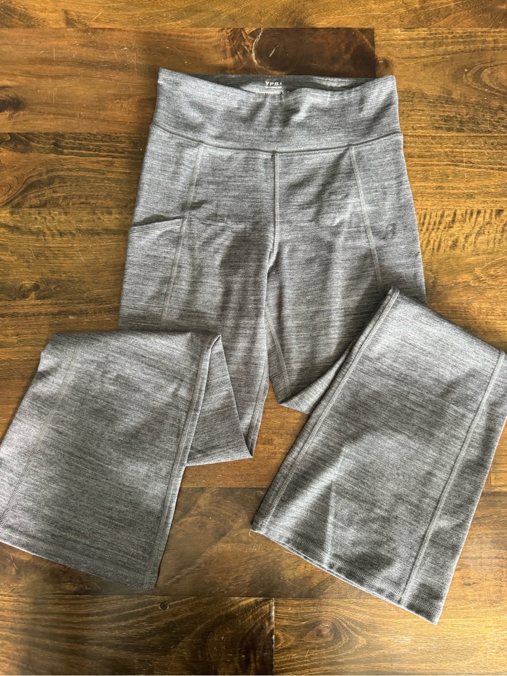 abercrombie kids Gray Track Jogger Pants
